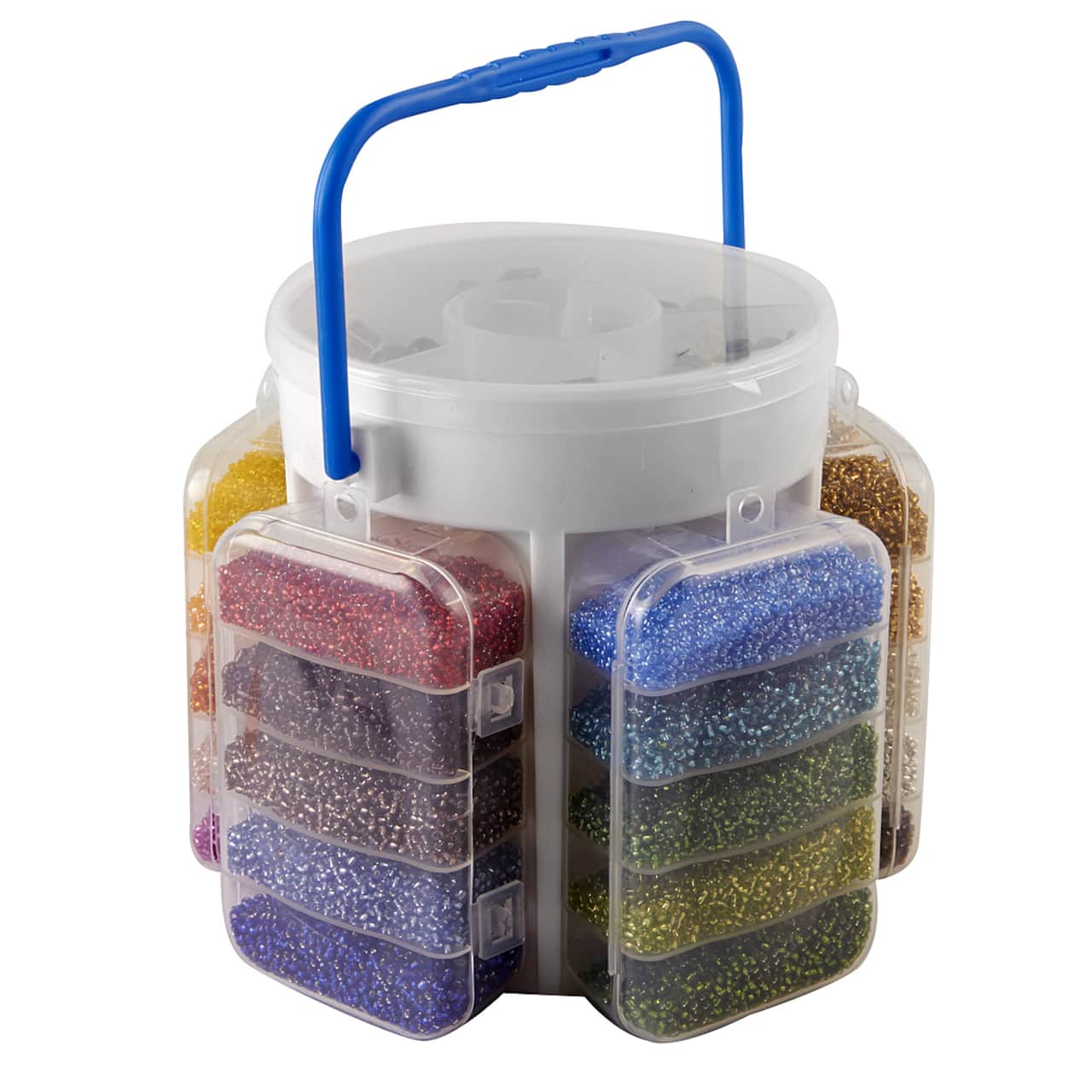 6 Pack: Five-Sided Portable Bead Caddy Kit by Bead Landing&#x2122;